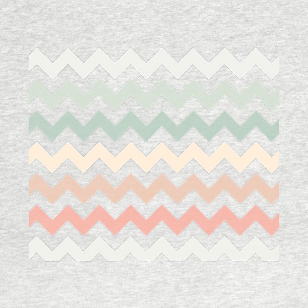 Chevron pattern - Pale and pastel by MeowOrNever